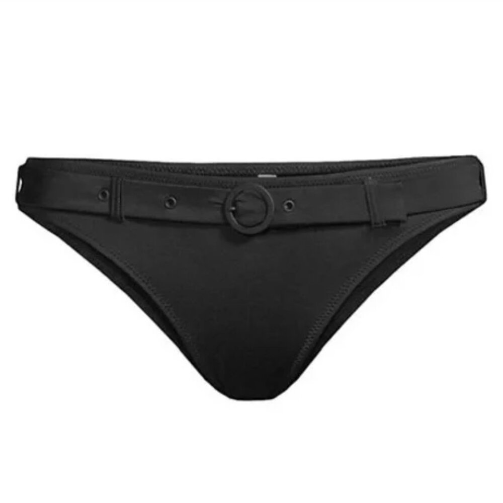 Solid & Striped Bikini BLack Bottom M